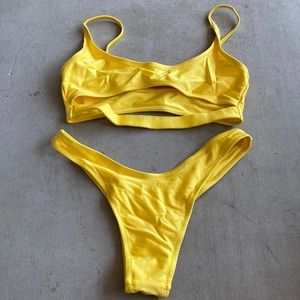 Yellow 2pc bikini